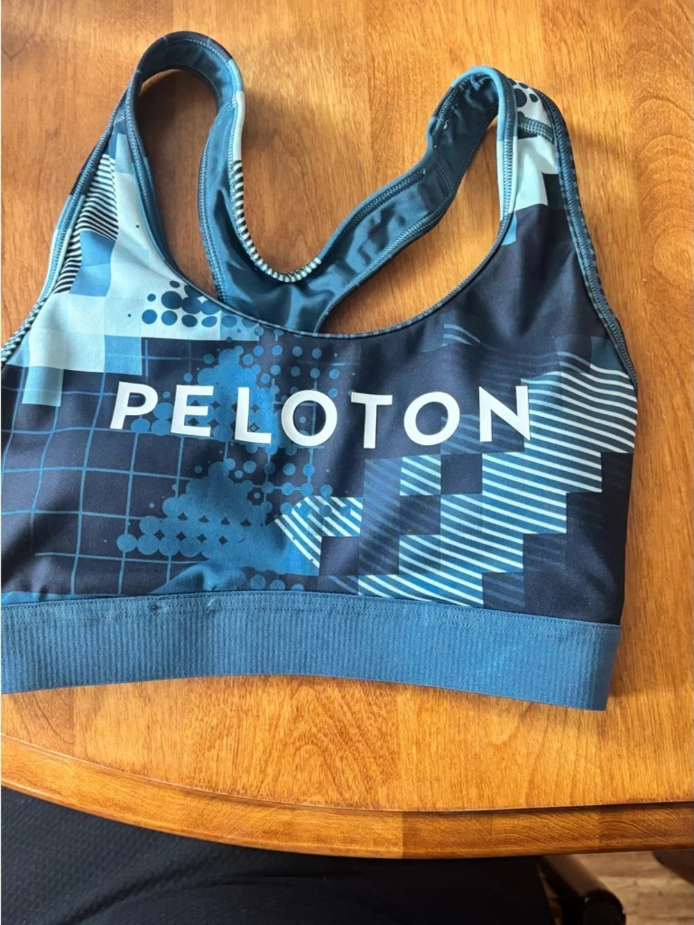 Adidas X Peloton Blue Motion Heat Sports Bra - Size XS - Picture 7 of 7